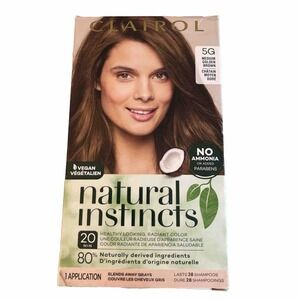 Clairol Natural Instincts Semi Permanent Hair Dye 5G Medium Golden Brown